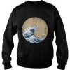 The great wave off Kanagawa Godzilla Sweatshirt