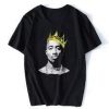 Tupac Crown Graphic T Shirt