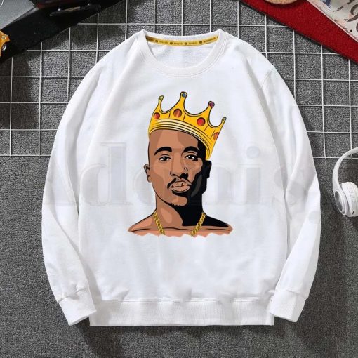 tupac crown sweatshirt