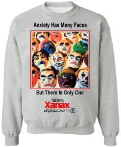 Anxiety Has Many Faces But There is Only One Xanax Sweater