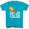 Bart Simpson Don't Have A Cow Man Graphic T-Shirt