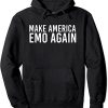 MAKE AMERICA EMO AGAIN Funny Goth US Gift Idea Pullover Hoodie