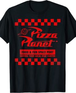 Pizza Planet Checkered Logo T-Shirt