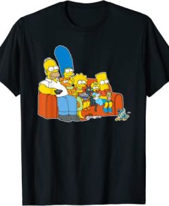 The Simpsons Homer Marge Maggie Bart Lisa Simpson Couch T-Shirt