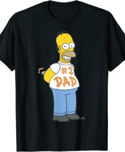 The Simpsons Homer Number 1 Dad Father's Day T-Shirt