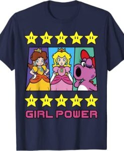 Super Mario Daisy Peach Birdo Girl Power T-Shirt