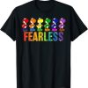 Super Mario Pride Yoshi Fearless Rainbow Line Up T-Shirt