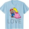 Super Mario Princess Peach Kiss Love Graphic T-Shirt