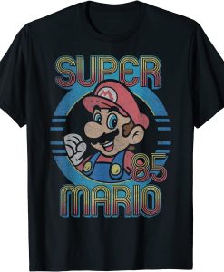 Super Mario Retro Circle T-Shirt