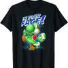 Super Mario Yoshi In Your Face Egg Throw Portrait T-Shirt