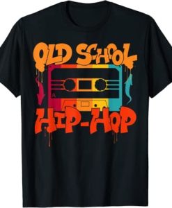 Retro Old School Hip Hop 80s 90s Graffiti Cassette T-Shirt