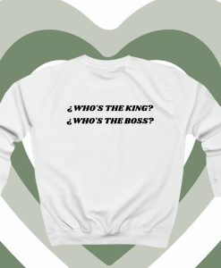 Daechwita SUGA AGUST D Who's the king Who's the boss Sweatshirt dv