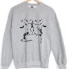 Dancing Skeletons Bat Fly Sweatshirt