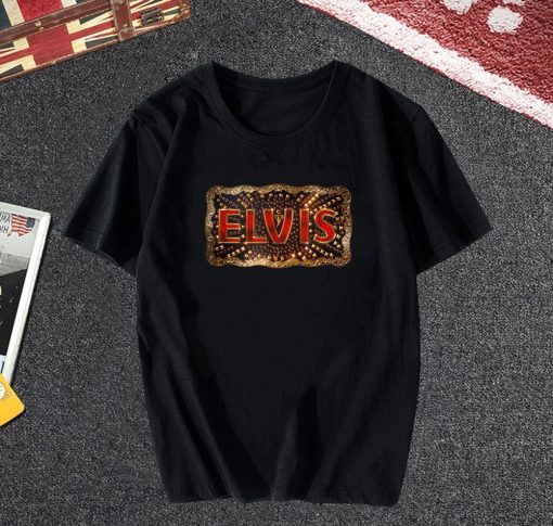 ELVIS Movie Buckle Logo Official T-Shirt ch
