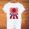 Japan Samurai Spirit Rising Sun Flag Blue Sea T shirts