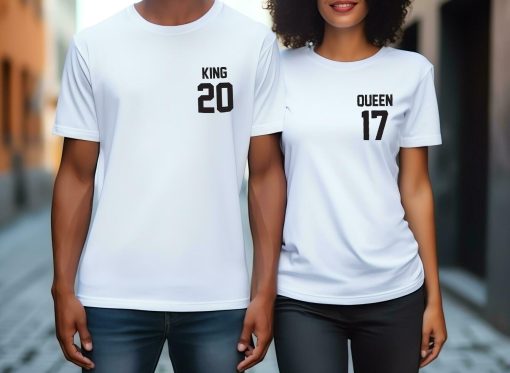 King and Queen Couple T Shirt