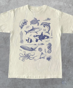 Retro Ocean Nature Sealife T-Shirt