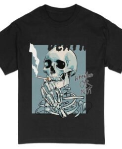 Skeleton Smoker Skull T-Shirt