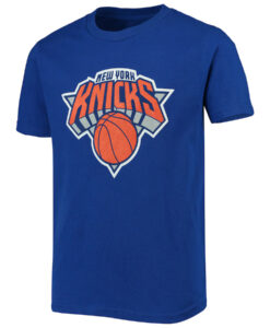 Youth New York Knicks Blue Primary Logo T-Shirt