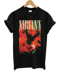 Nirvana Flowers t shirt