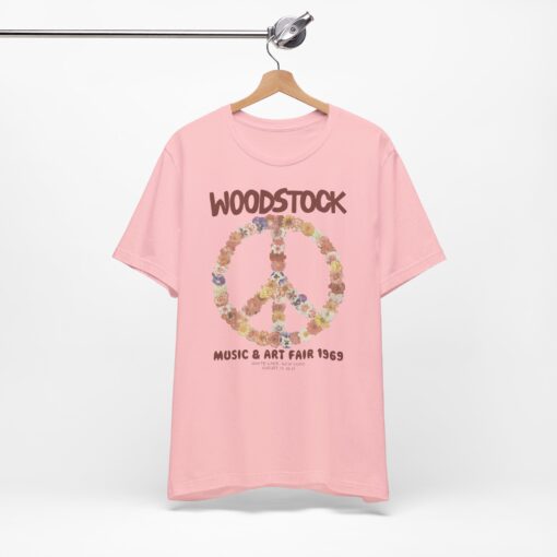 Woodstock 1969 Floral Peace T-Shirt thd